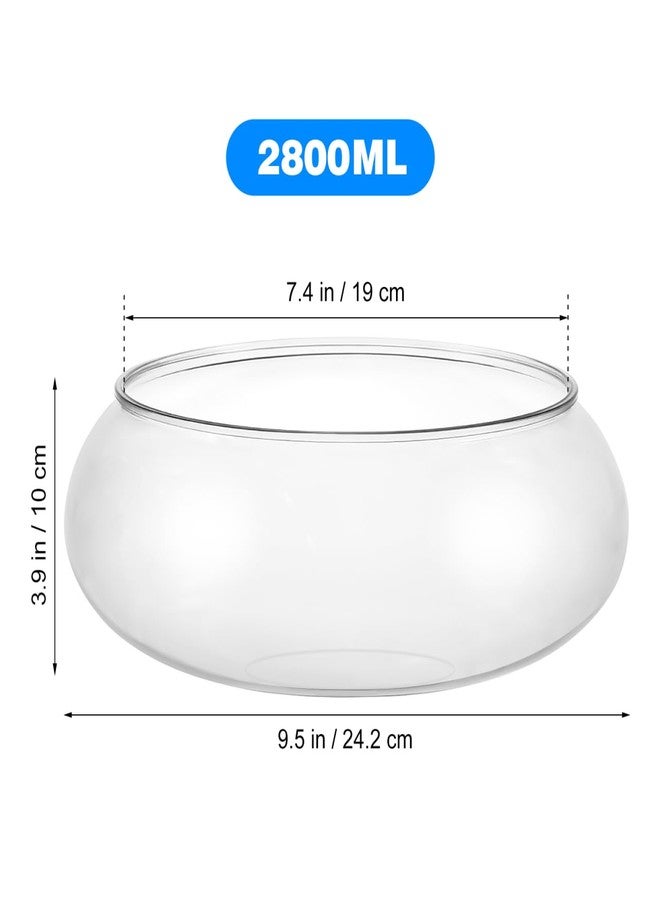 Toddmomy Large Clear Plastic Fish Bowl Round Terrarium Vase Goldfish Bowl Hydroponic Vase Water Lily Succulent Planter for Wedding Party Home Decor - Image 4